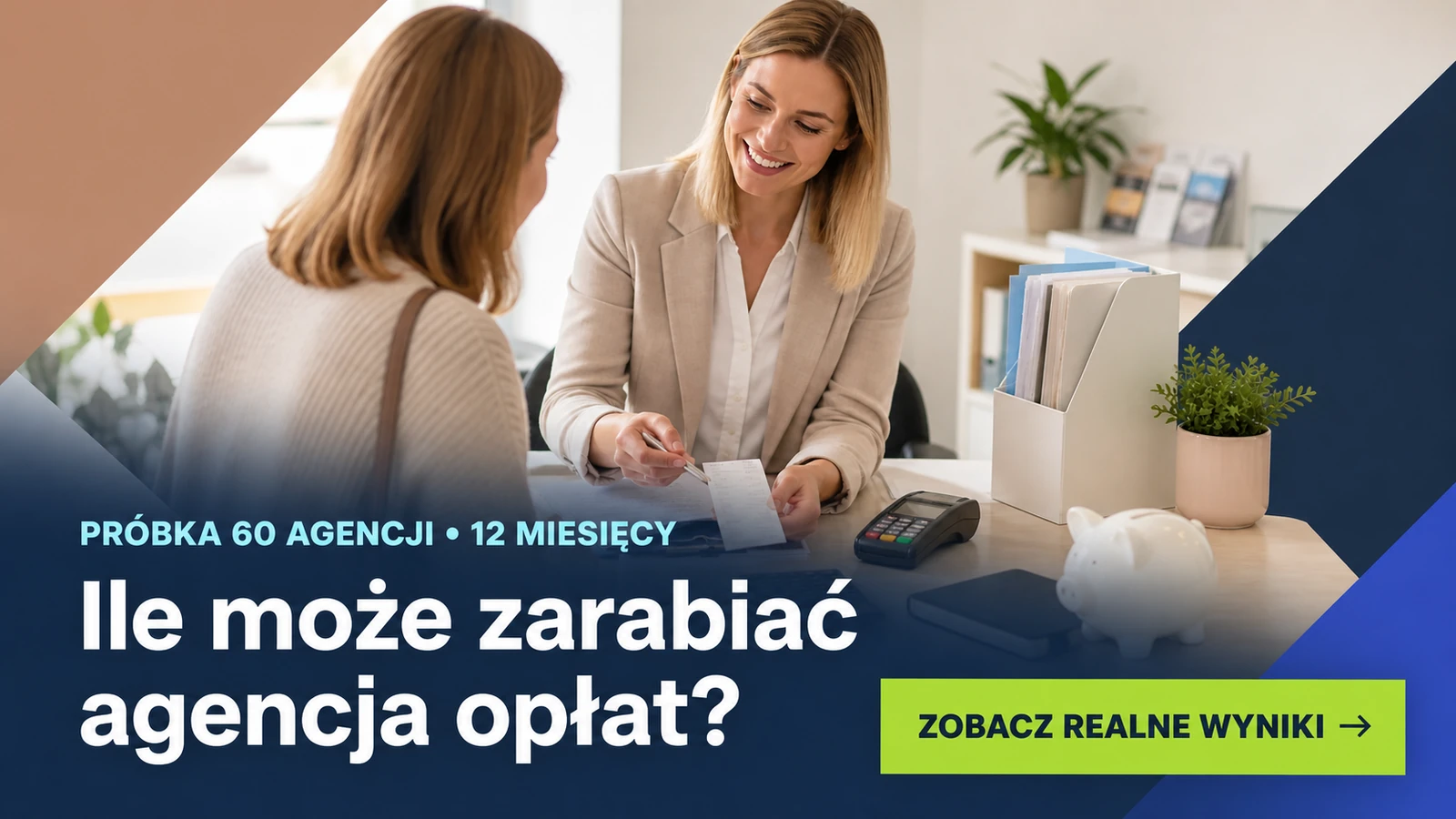 Ile może zarabiać agencja opłat — próbka 60 agencji i wezwanie do zobaczenia realnych wyników
