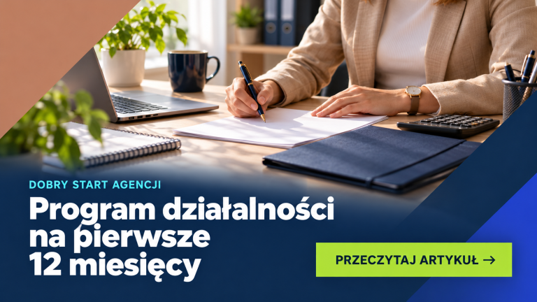 Program działalności agencji opłat na pierwsze 12 miesięcy — przygotowanie planu przed uruchomieniem punktu